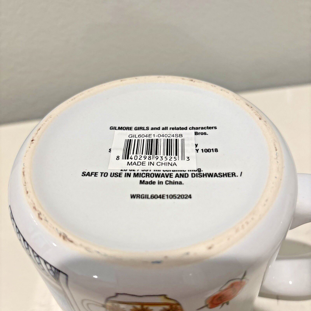 Gilmore Girls Stars Hollow Luke’s Diner Symbols Coffee Tea Mug BRAND NEW 20oz - Picture 5 of 5